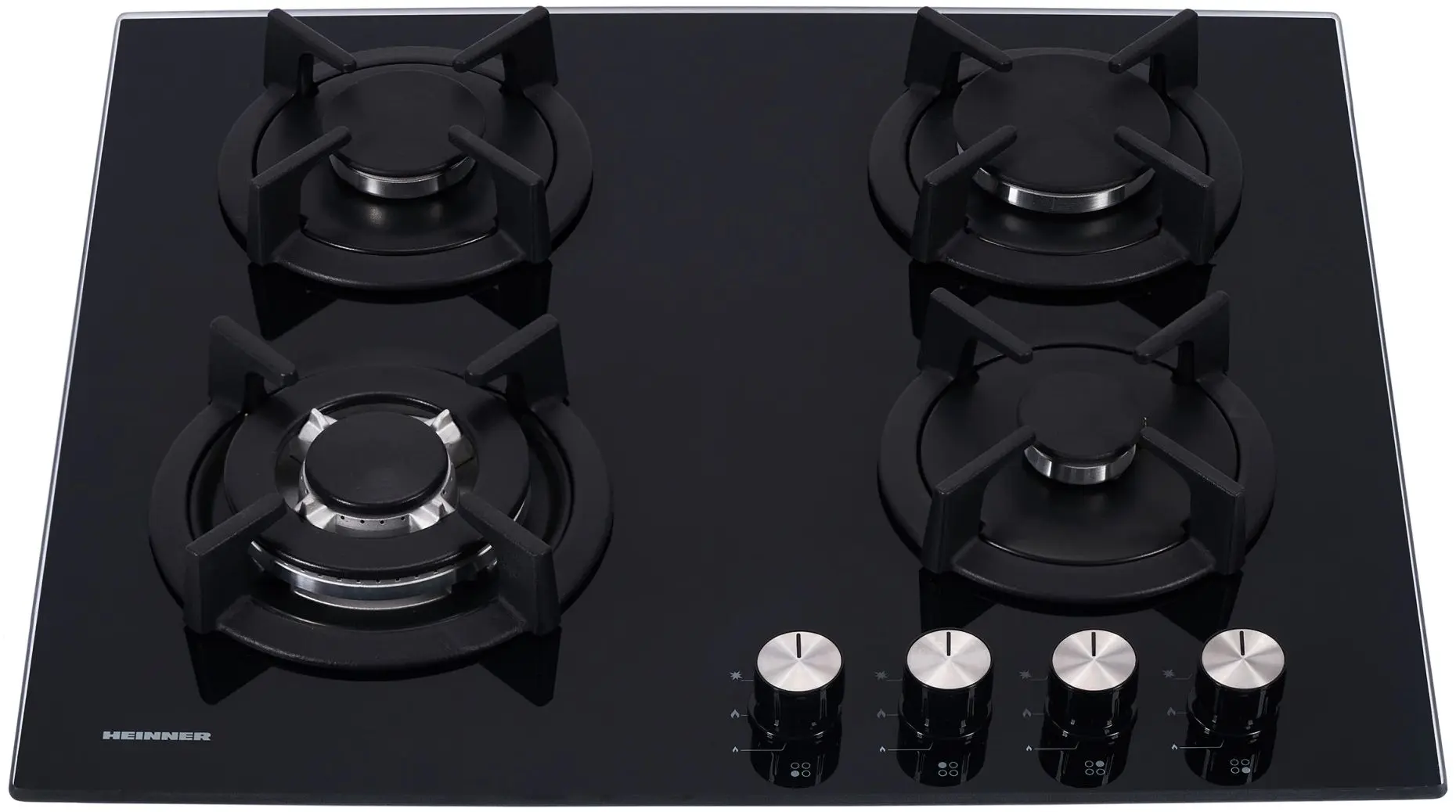 Встраиваемая газовая варочная панель Heinner HBH-S584WI-GBK (Black) - 3