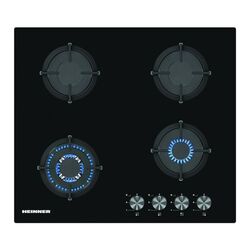 Встраиваемая газовая варочная панель Heinner HBH-S584WI-GBK (Black)