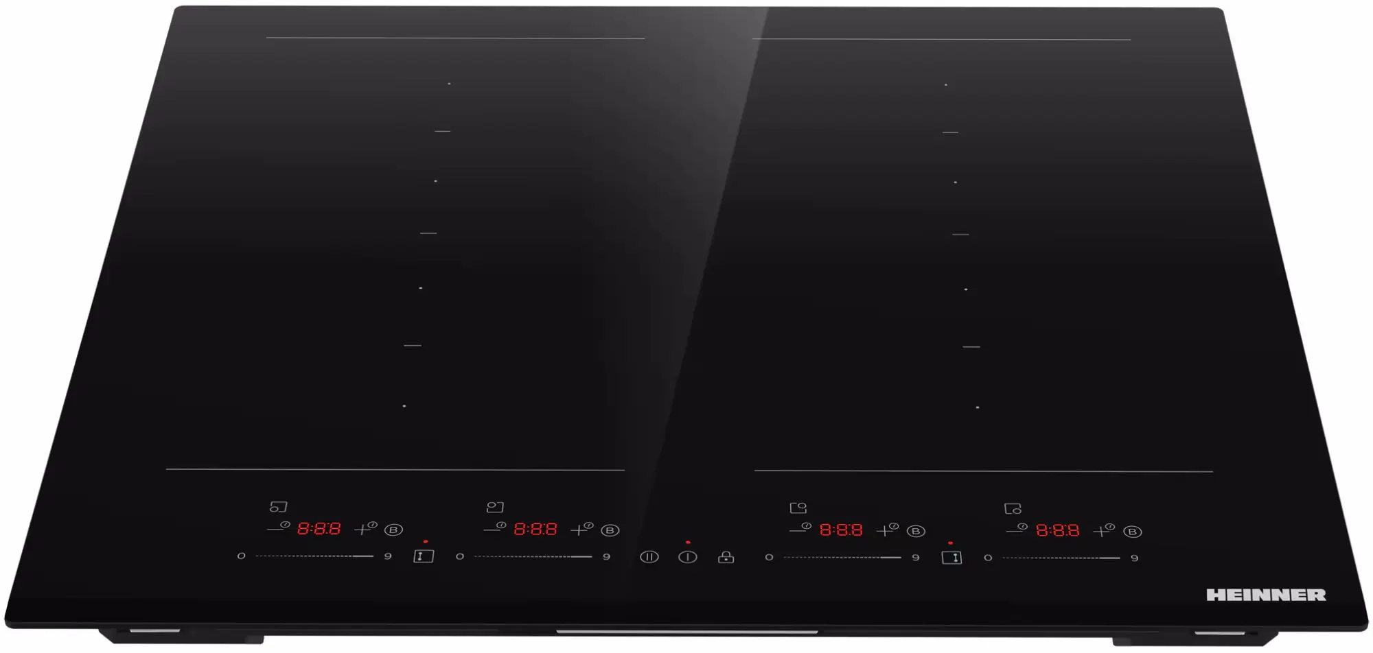 Встраиваемая индукционная варочная панель Heinner HBHI-M4ZB2FXSMTC (Black)