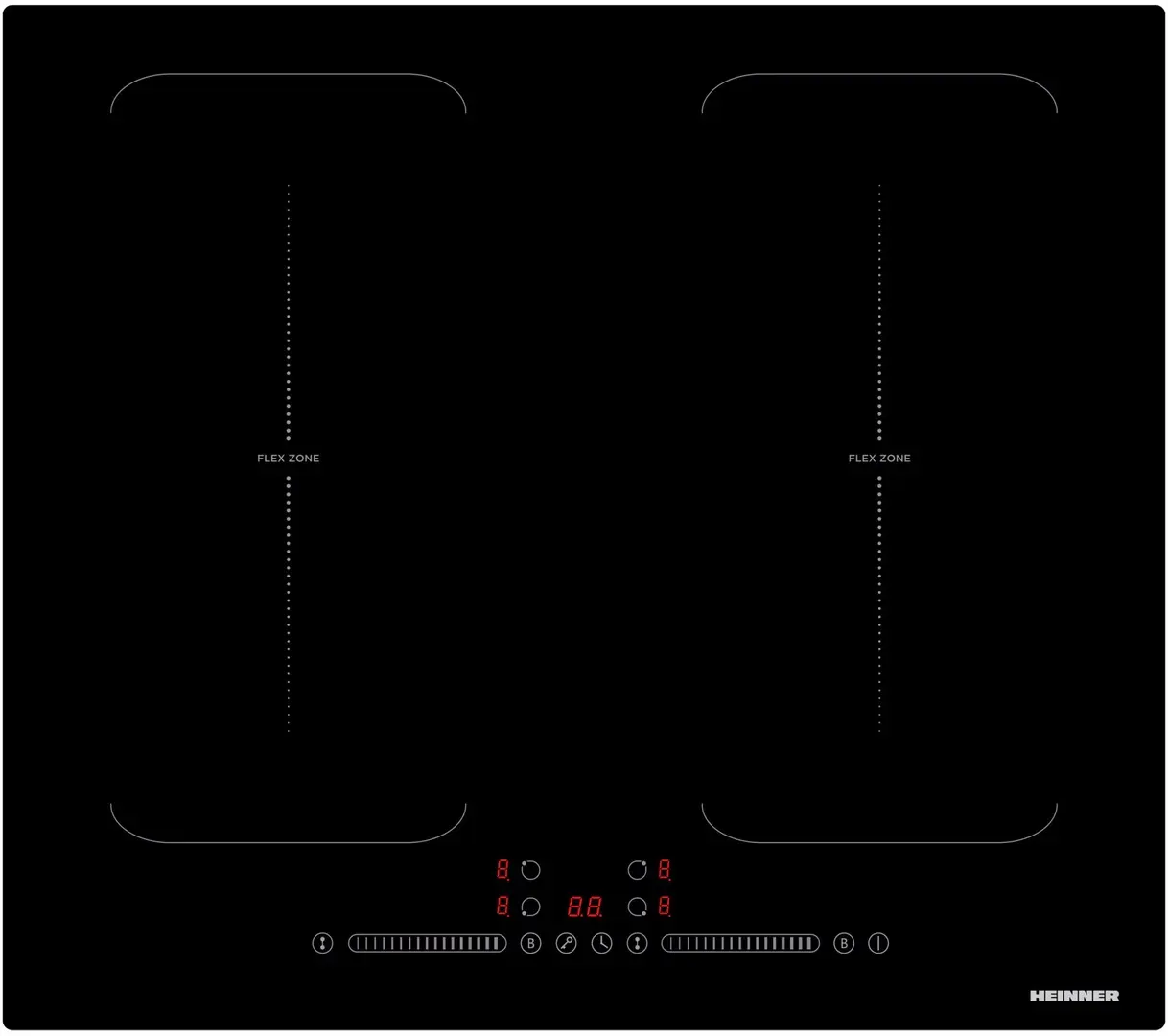 Встраиваемая индукционная варочная панель Heinner HBHI-M4ZB2FXTC (Black)