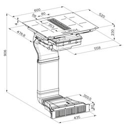 Встраиваемая индукционная варочная панель Ikea Fordelaktig 60см (Black) Thumb