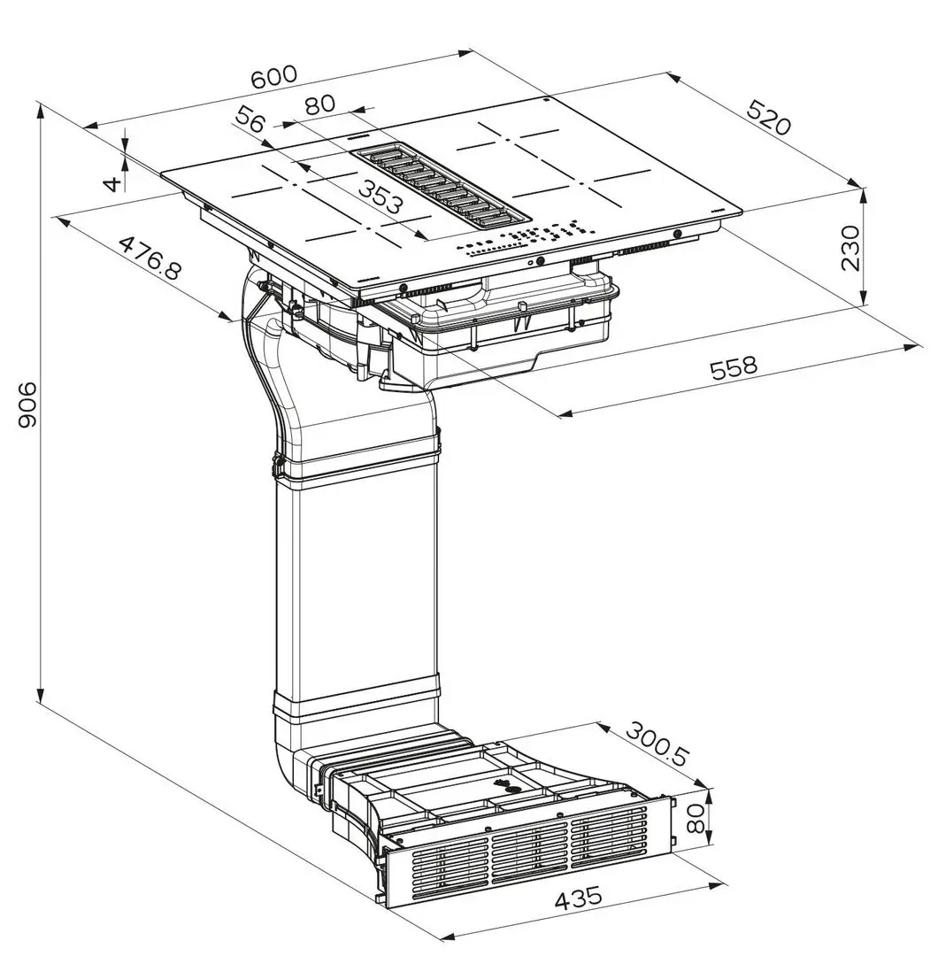 Встраиваемая индукционная варочная панель Ikea Fordelaktig 60см (Black)