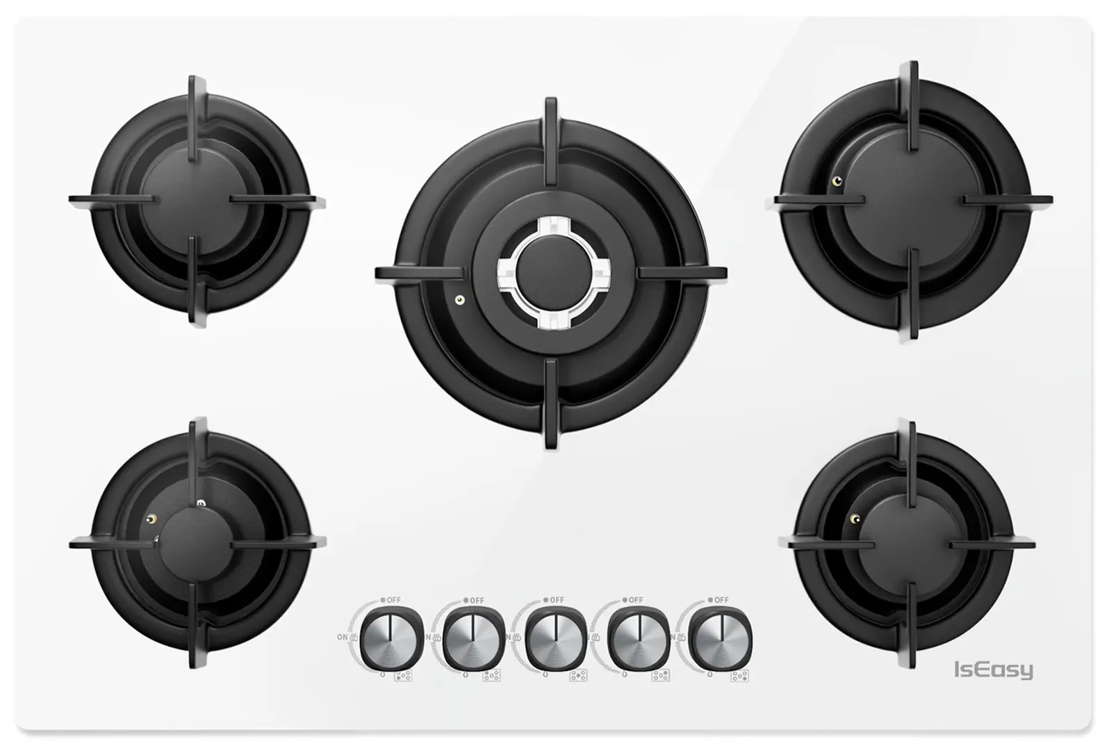 Встраиваемая газовая варочная панель IsEasy MGBG-775 (White)