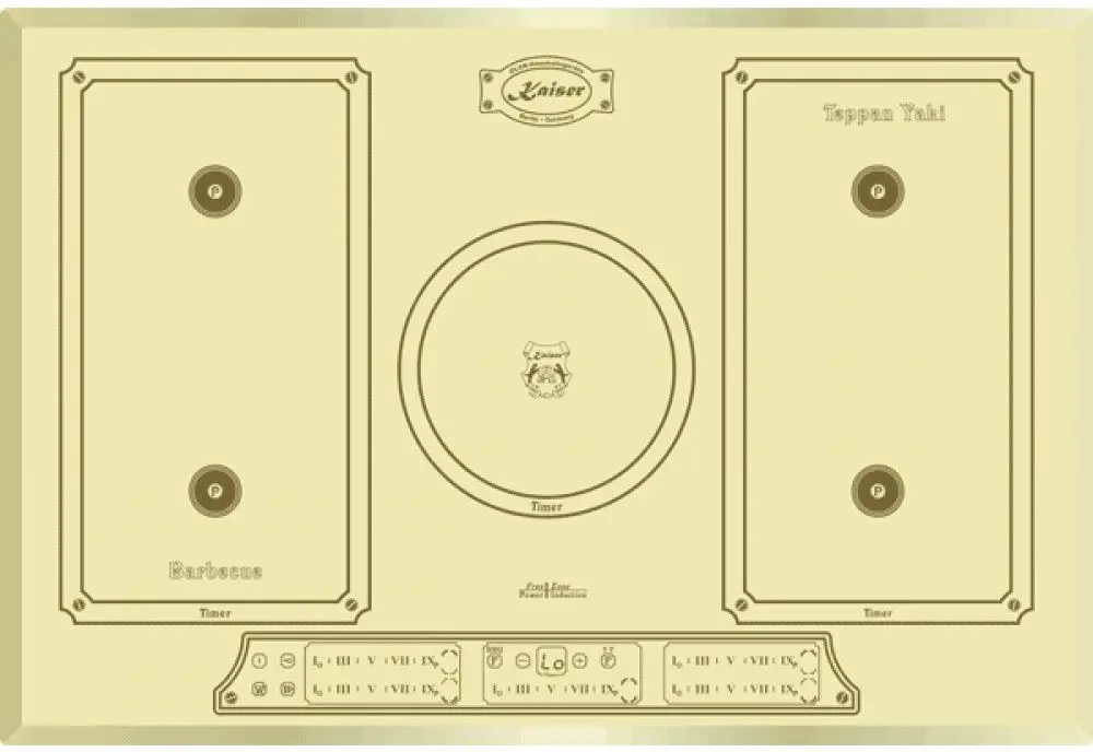 Plita incorporabila cu inductie Kaiser KCT 7797 FI ElfEm (Ivory)