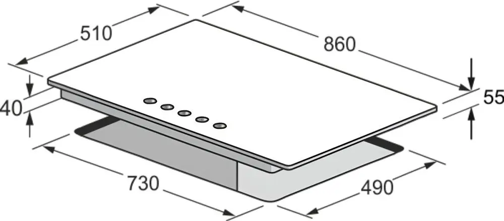 Aragaz incorporabil Kaiser KG 9356 Turbo (Inox)