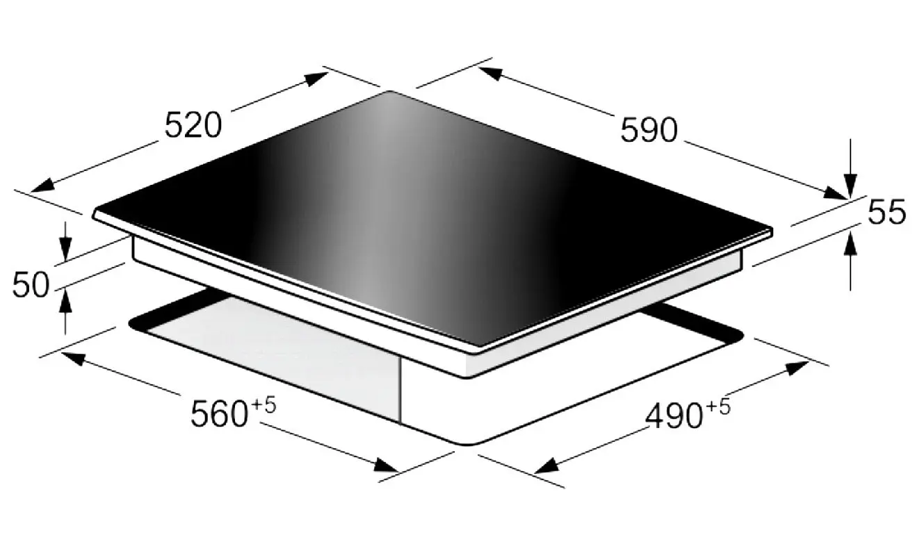 Plita inductiva incorporabila Kaiser KCT 6745 FI AD (Black)