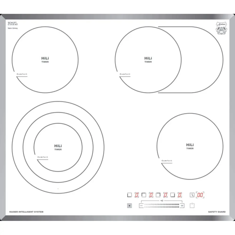 Plita electrica incorporabila Kaiser KCT 6715 FW (White)