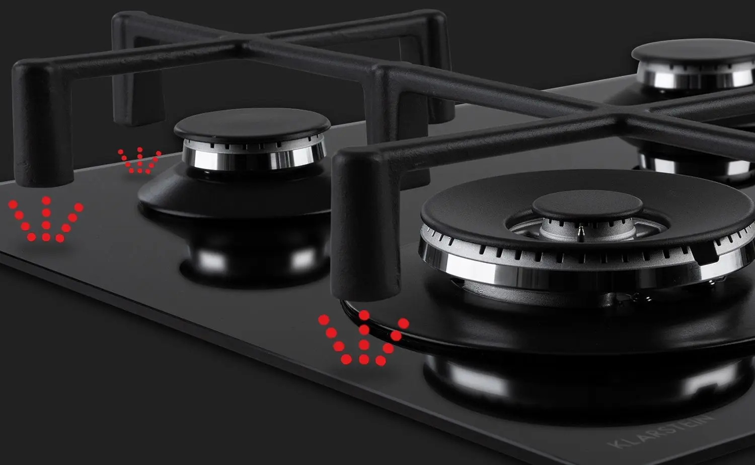 Aragaz incorporabil Klarstein Illuminosa 4 (Black) - 7