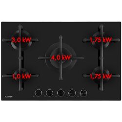 Aragaz incorporabil Klarstein Illuminosa 5 (Black) Thumb
