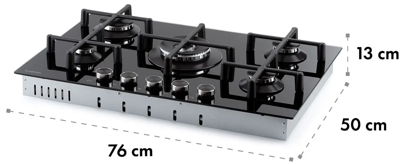 Aragaz incorporabil Klarstein Illuminosa 5 (Black) - 2