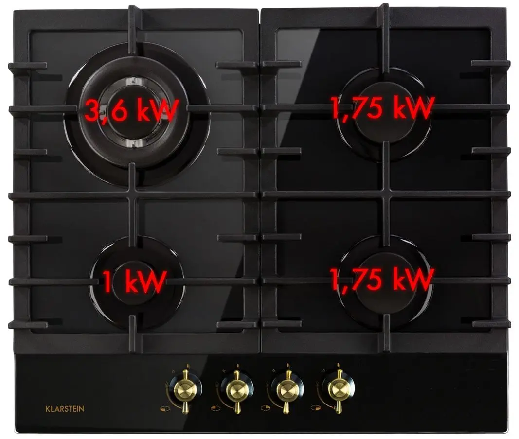 Aragaz incorporabil Klarstein Victoria 4 (Black) - 7