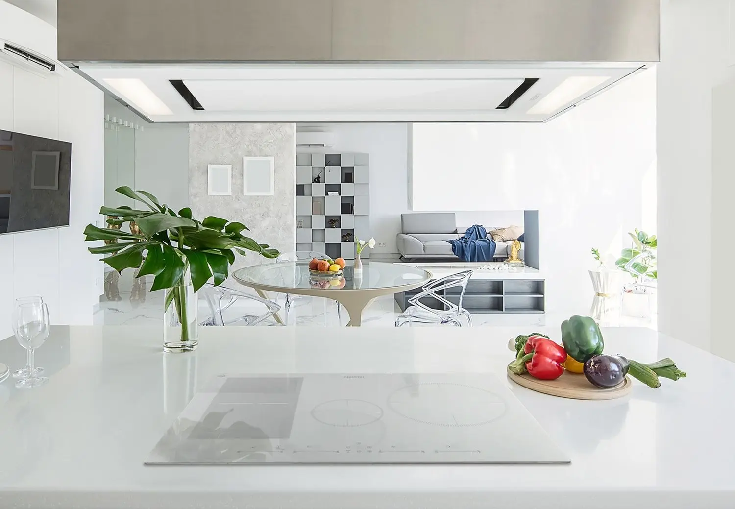 Plita incorporabila cu inductie Klarstein Delicatessa 77 Hybrid (White) - 4