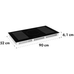 Plita incorporabila cu inductie Klarstein Delicatessa 90 Flex 10035182 (Black) Thumb