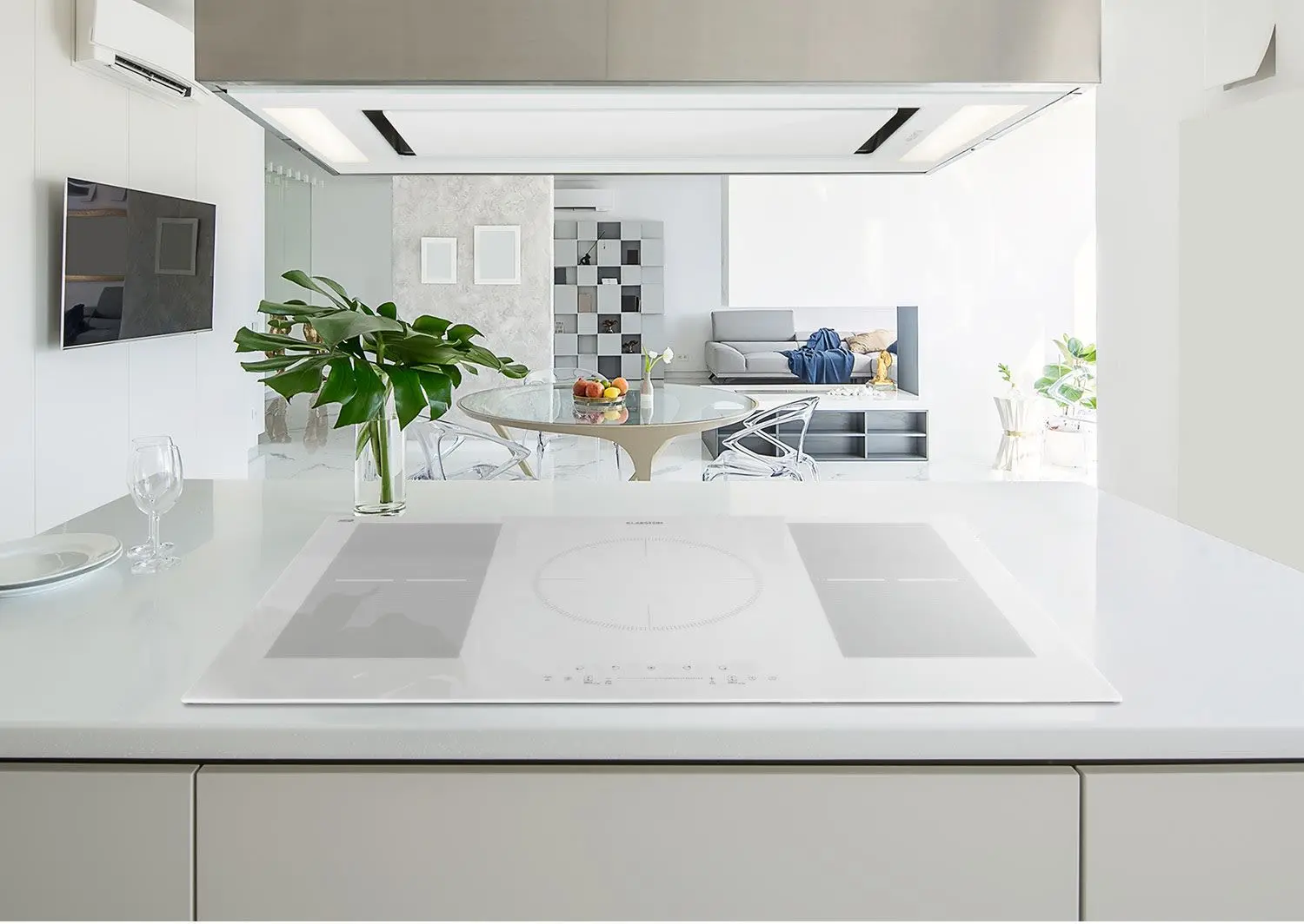Plita incorporabila cu inductie Klarstein Delicatessa 90 Flex 10035601 (White) - 4