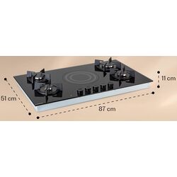 Aragaz incorporabil combinat Klarstein MultiChef 5 (Black) Thumb