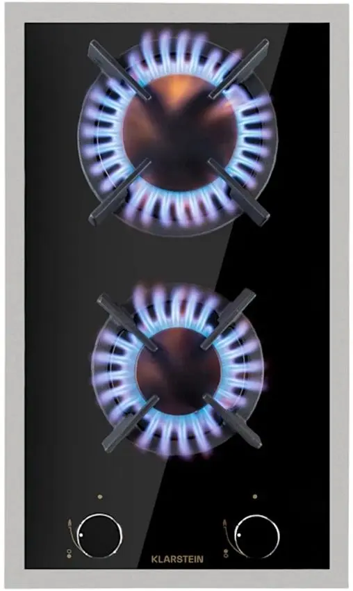 Aragaz incorporabil Klarstein Goldflame 2 10037806 (Black/Inox)