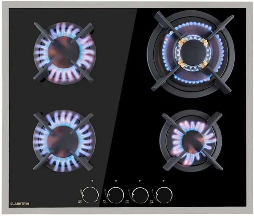 Aragaz incorporabil Klarstein Goldflame 4 Prime 10037807 (Black/Inox)