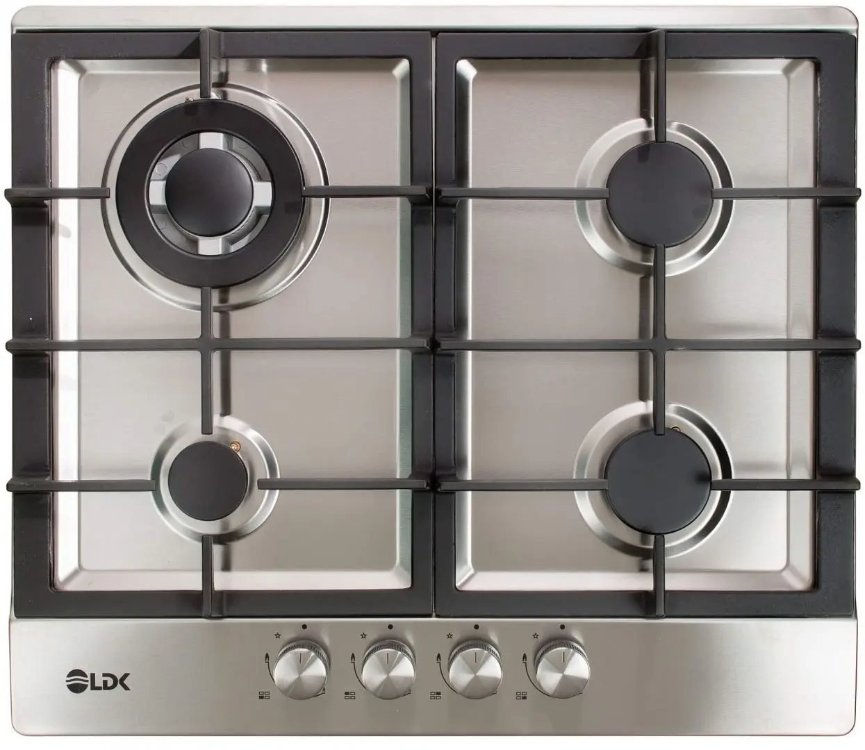 Встраиваемая газовая варочная панель LDK Alicante WOK JZ4IX60 (Inox)