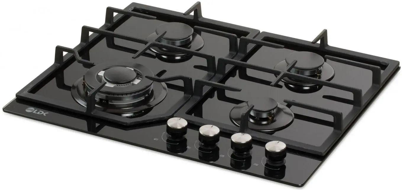 Встраиваемая газовая варочная панель LDK Almeria Wok JZ4BK60 (Black) - 2