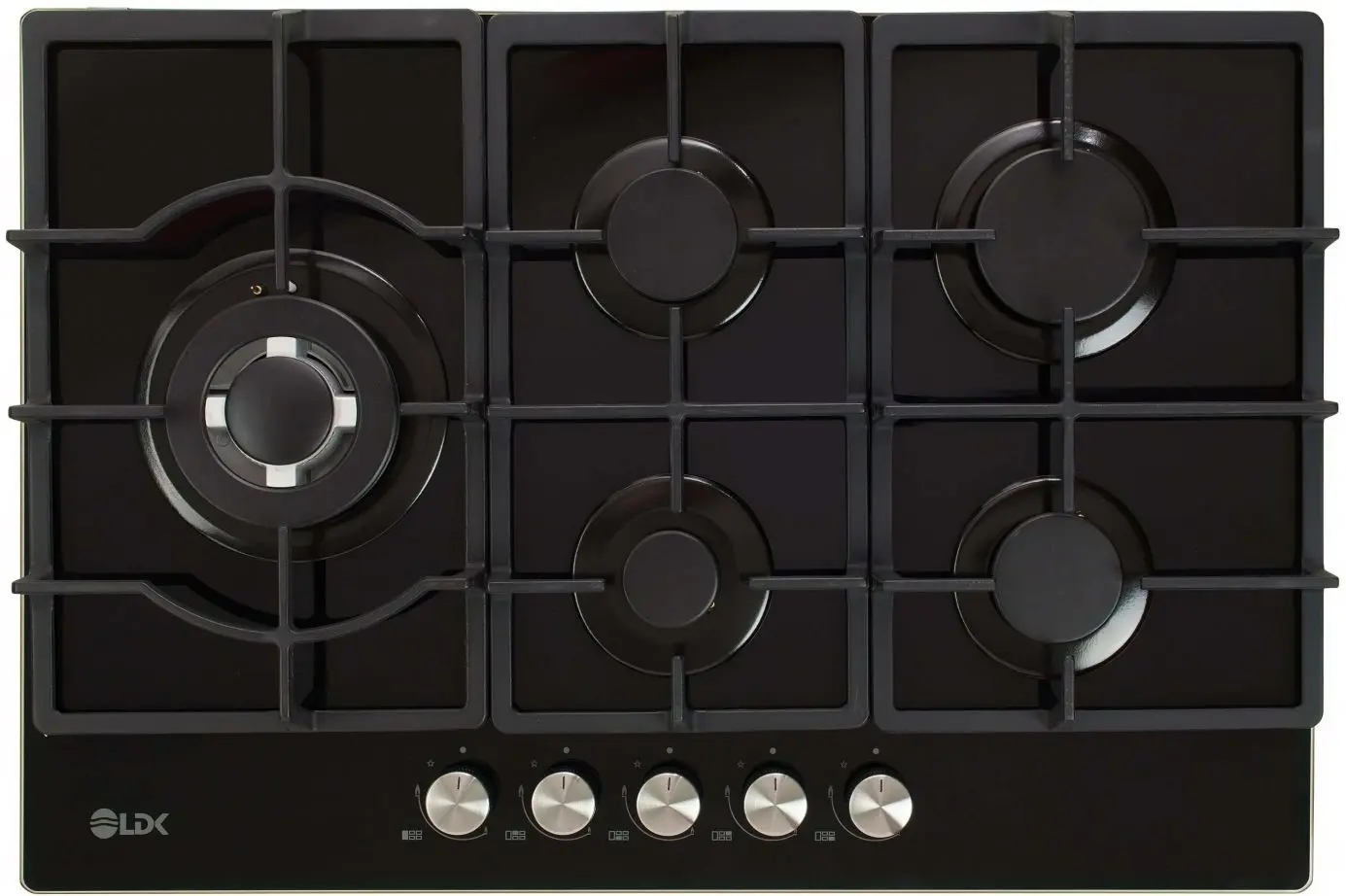 Plita de gaz incorporabila LDK Granada WOK JZ5BK75 (Black)