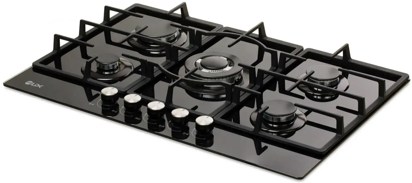 Встраиваемая газовая варочная панель LDK Marbella WOK JZ5BK75 (Black) - 2