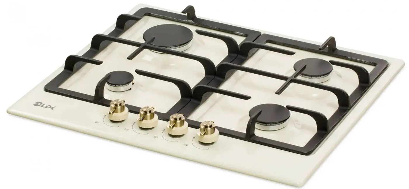 Встраиваемая газовая варочная панель LDK Oviedo JZ4BEIGE60 (Beige) - 3