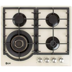 Встраиваемая газовая варочная панель LDK Toledo WOK JZ4BEIGE60 (Beige)