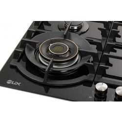 Встраиваемая газовая варочная панель LDK Toledo WOK JZ4BK60 (Black) Thumb