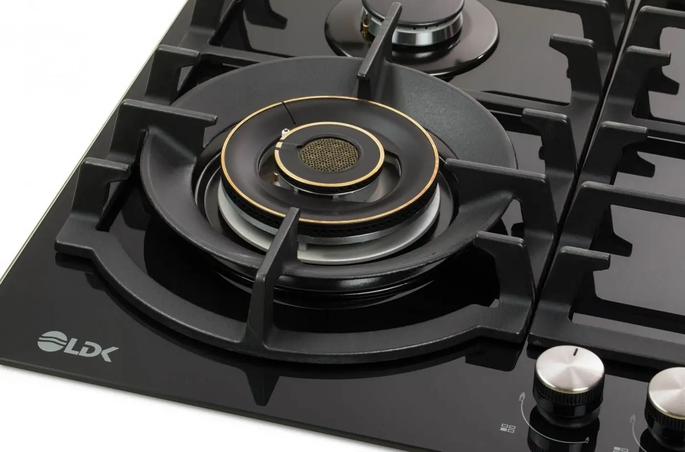 Встраиваемая газовая варочная панель LDK Toledo WOK JZ4BK60 (Black) - 3