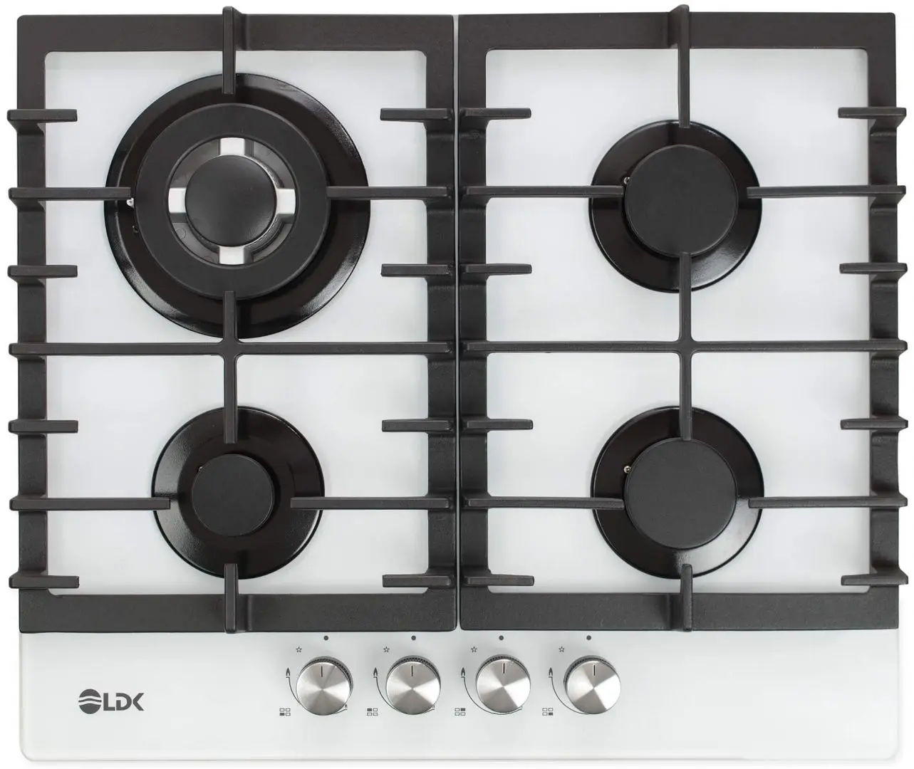 Встраиваемая газовая варочная панель LDK Toledo WOK JZ4WHITE60 (White)