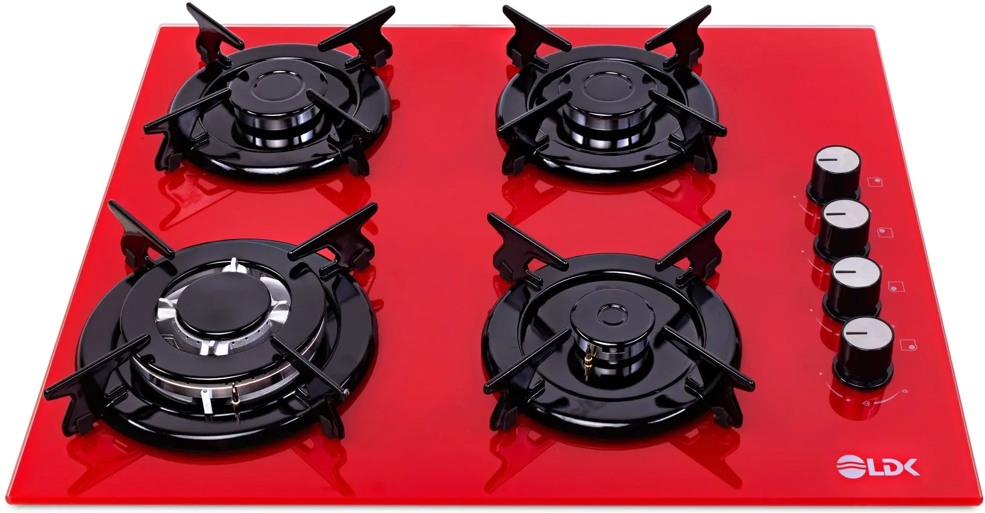 Встраиваемая варочная газовая панель LDK YD640VE40K (Red) - 2