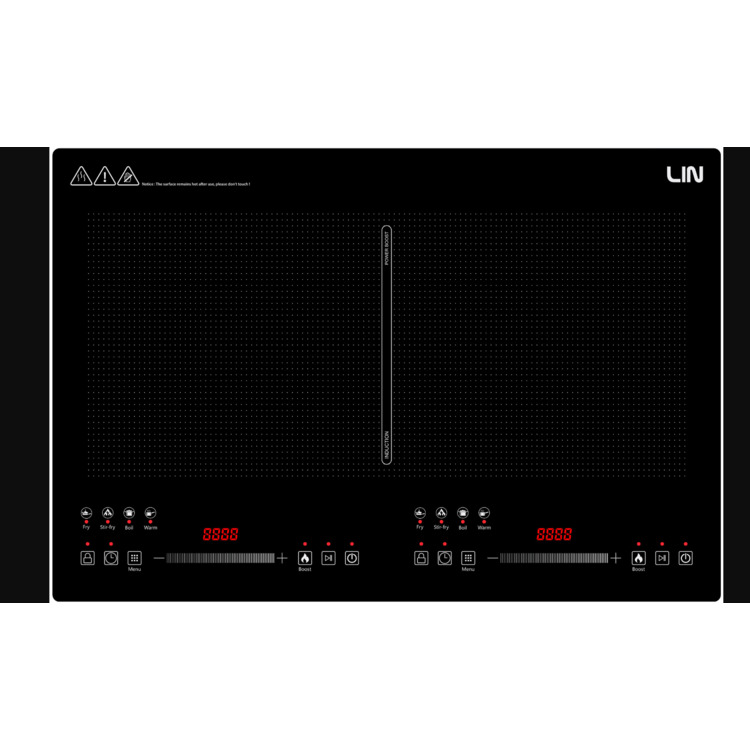 Lin Button Panel Встраиваемая индукционная варочная панель LIN LI2H-179 (Black) купить в ...