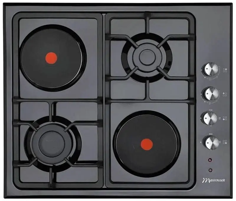 Встраиваемая комбинированная варочная панель Mastercook Sirius MC-E 4622 BL (Black)