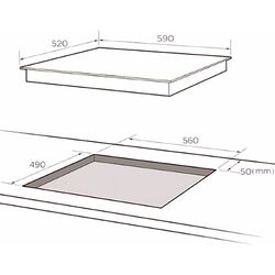 Plita electrica incorporabila Midea MC-HF645 (Black) Thumb