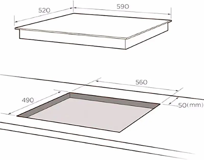 Plita electrica incorporabila Midea MC-HF645 (Black)