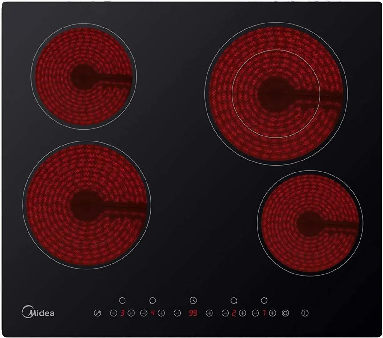 Plita electrica incorporabila Midea MC-HF645 (Black)