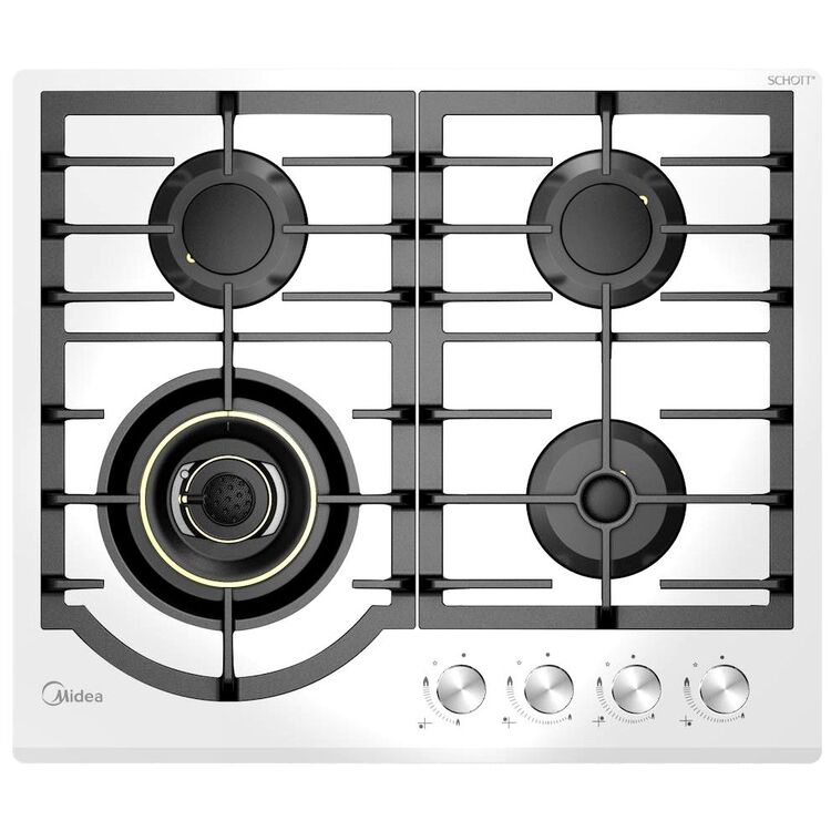 Встраиваемая газовая варочная поверхность Midea MG696VGW (White) купить ...