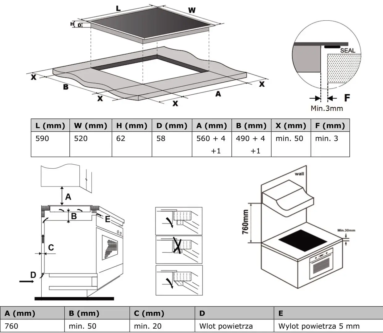 Plita incorporabila cu inductie Midea MIH 654A (Black)