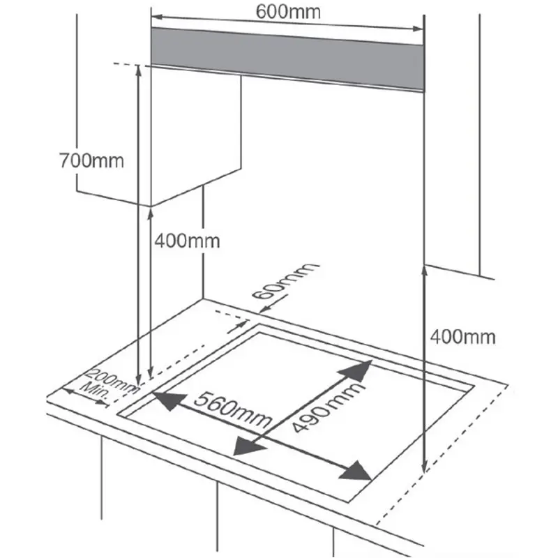 Встраиваемая варочная газовая панель Midea MG 696 TGI (Ivory)