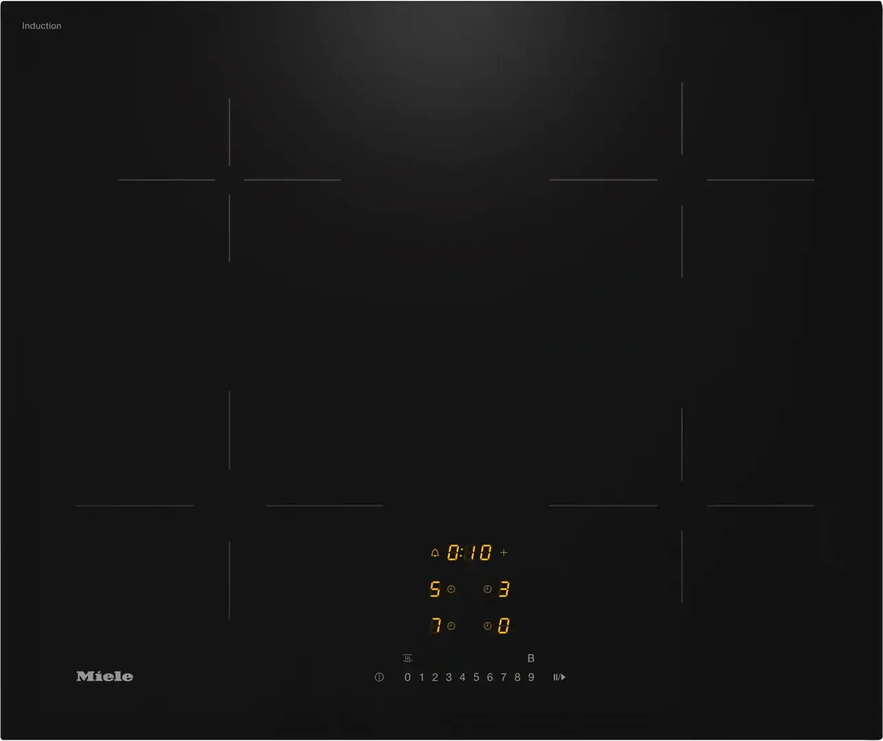 Встраиваемая индукционная варочная панель Miele KM 7361 FL (Black)