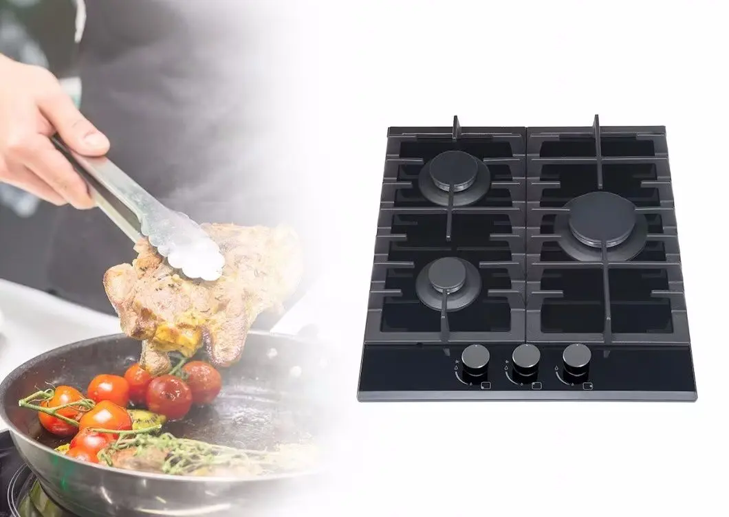 Встраиваемая газовая варочная панель MPM 45-GMH-16 (Black)