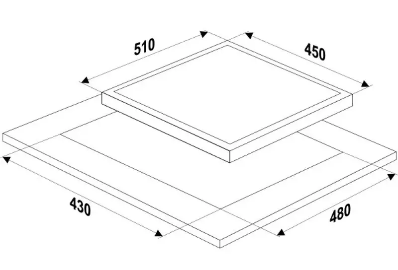 Встраиваемая газовая варочная панель MPM 45-GMH-16 (Black)