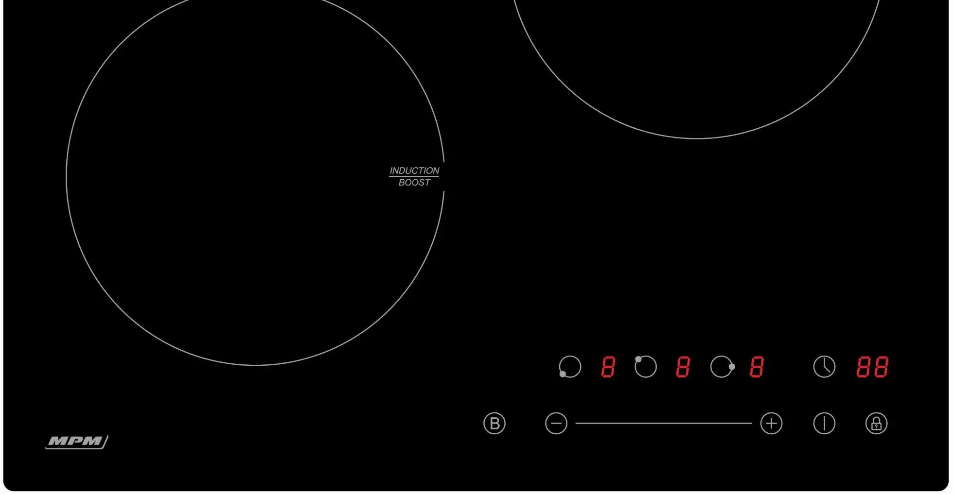 Встраиваемая индукционная варочная панель MPM 45-IM-07 (Black) - 2
