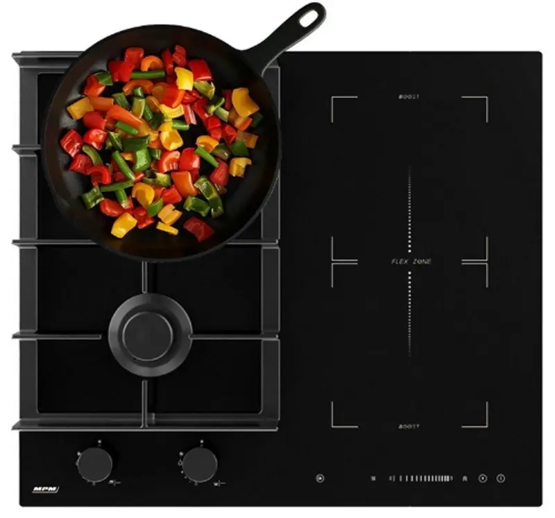 Plita incorporabila combinata MPM MPM-60-IMG-22 (Black) - 2