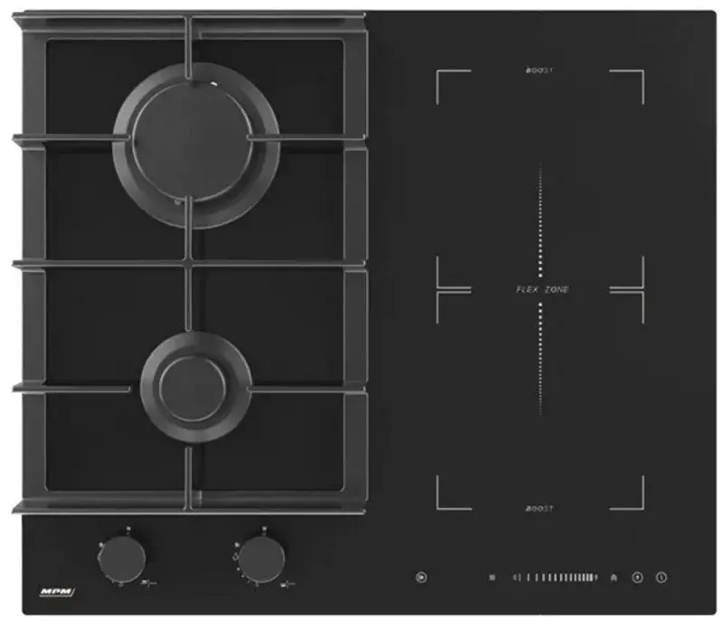 Plita incorporabila combinata MPM MPM-60-IMG-22 (Black)