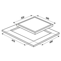 Plita electrica incorporabila MPM MPM-45-VCB-21 (Black) Thumb