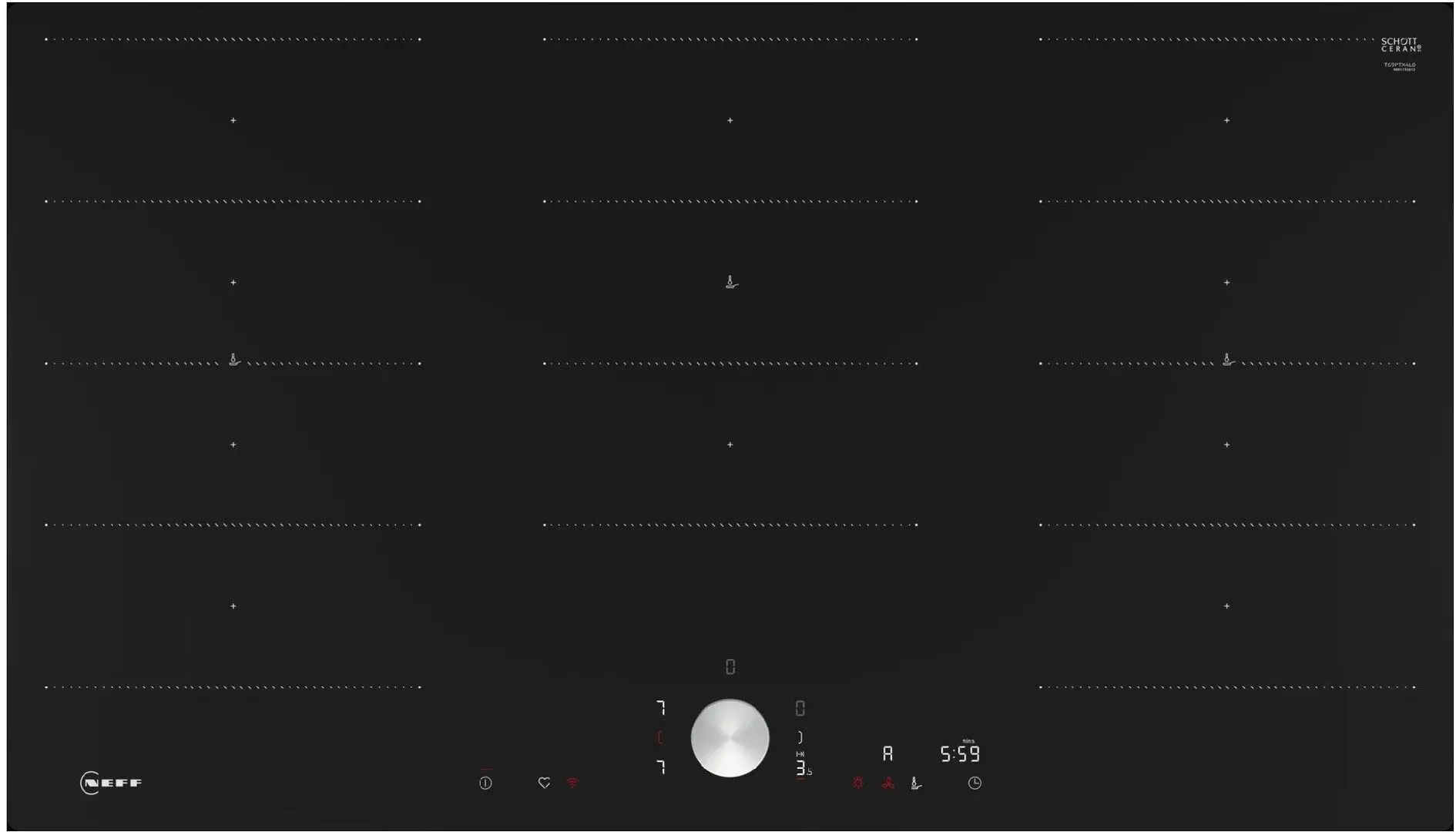 Plita incorporabila cu inductie Neff T69PTX4L0 (Black)