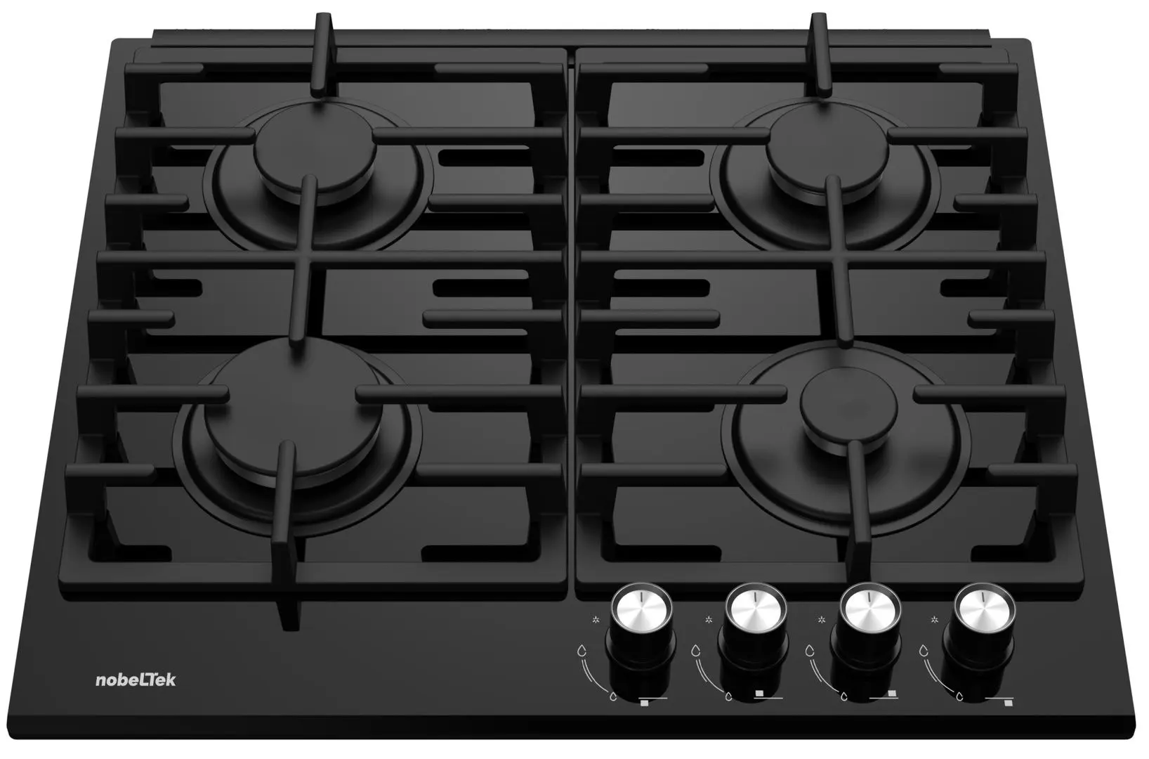 Plita de gaz incorporabila NobeLTek BI NHBG-6421BKF (Black)