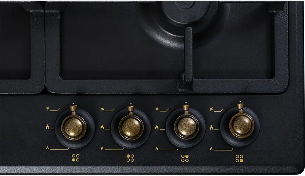 Plita incorporabila pe gaz NobelTek BI NHBG-9744RANT (Anthracite)