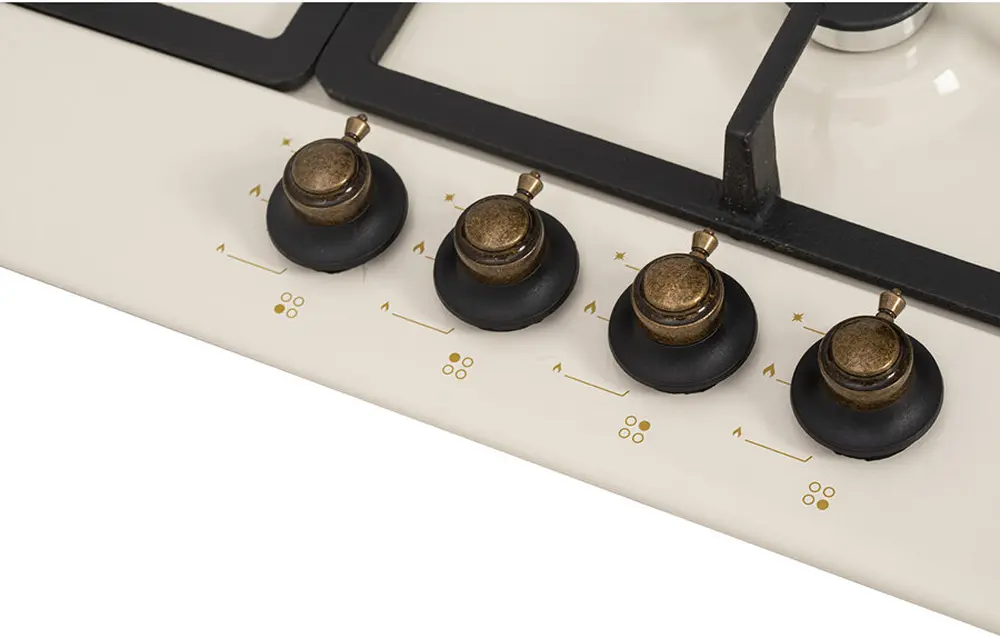 Plita incorporabila pe gaz NobelTek BI NHBG-9746RBJ (Cream)